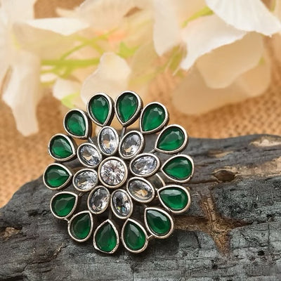 Rasrainaa’s Oxidised Adjustable Ring