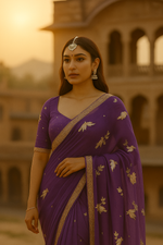 Mayur Tej – Handcrafted Chiffon Radiance