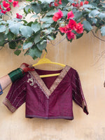 Srisa – Elevara: The Elephant Handcrafted Blouse in Wine