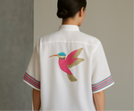 Tropical Soar – Bird Embroidered Cotton Coord