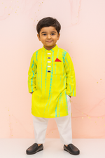 Hari Pankh – Tie-Dye Mirror Work Kurta Set