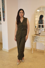 Olive Cotton Coord Set
