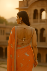 Mayur Tej – Handcrafted Chiffon Radiance
