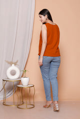Rustic Ember Top - Cotton top