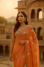 Mayur Tej – Handcrafted Chiffon Radiance