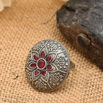 Rasrainaa’s Oxidised Adjustable Ring