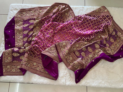 Shaadi Shringaar || Odhna || Dark Magenta Purple