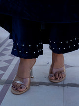 NeelMahal – A Royal Blue Handcrafted Velvet Anarkali